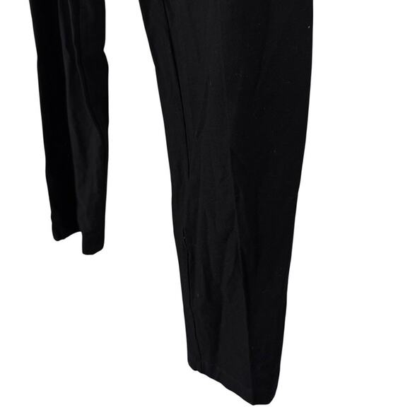 Eileen Fisher Stretch Knit Crepe Stretch Pull On Elastic Waist Black Pants sz L - Picture 8 of 16